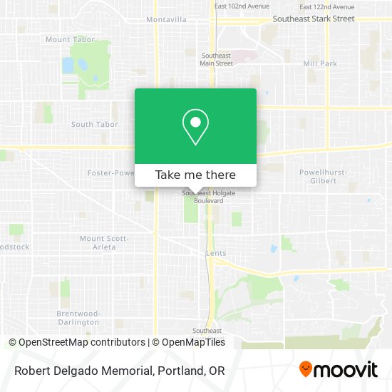 Robert Delgado Memorial map