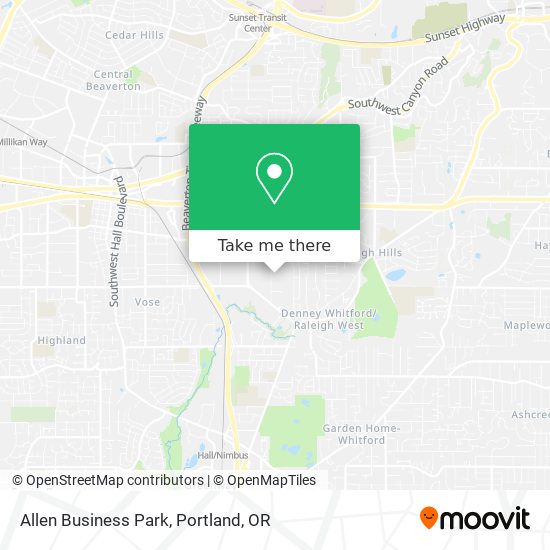 Mapa de Allen Business Park