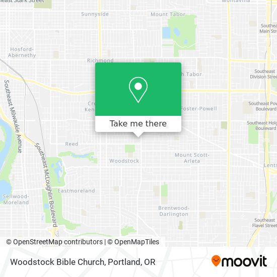 Mapa de Woodstock Bible Church