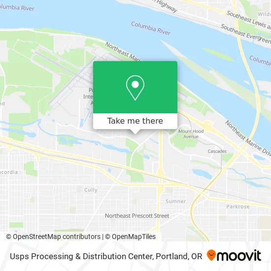 Usps Processing & Distribution Center map