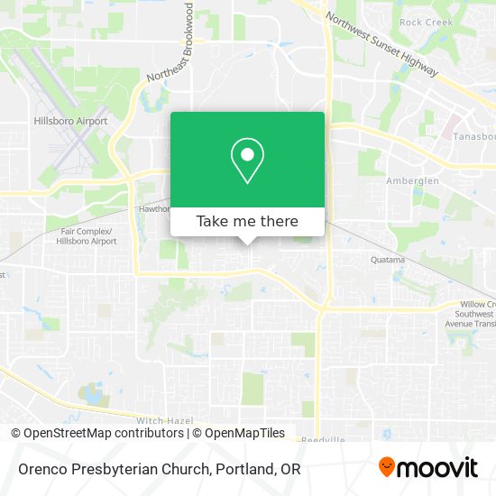 Orenco Presbyterian Church map