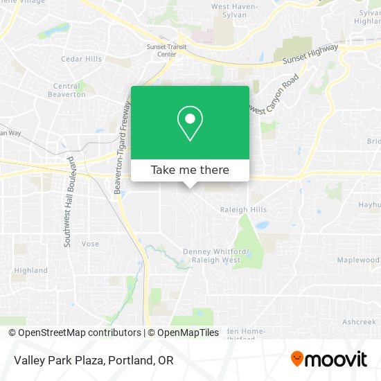 Valley Park Plaza map