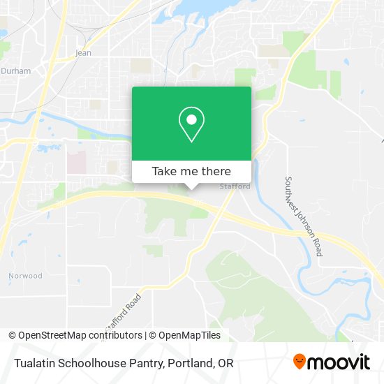 Tualatin Schoolhouse Pantry map