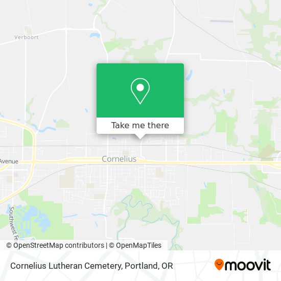 Mapa de Cornelius Lutheran Cemetery