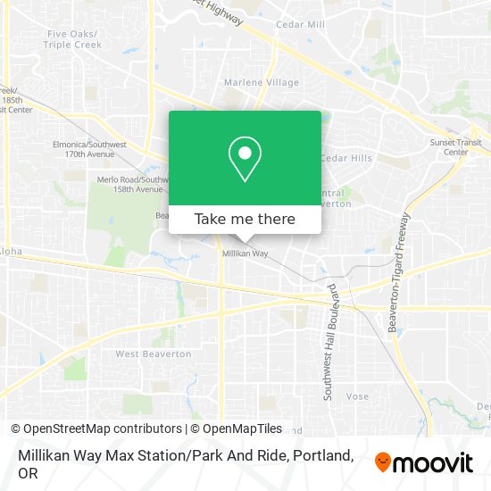 Mapa de Millikan Way Max Station / Park And Ride