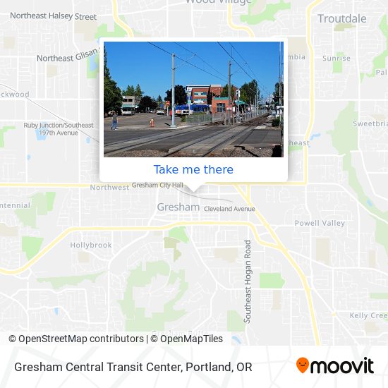 Gresham Central Transit Center map