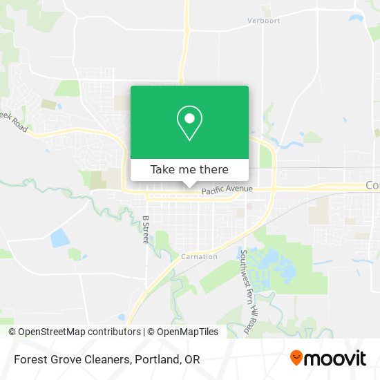 Mapa de Forest Grove Cleaners