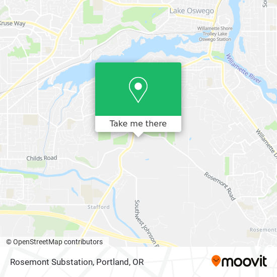 Rosemont Substation map