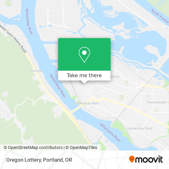 Oregon Lottery map