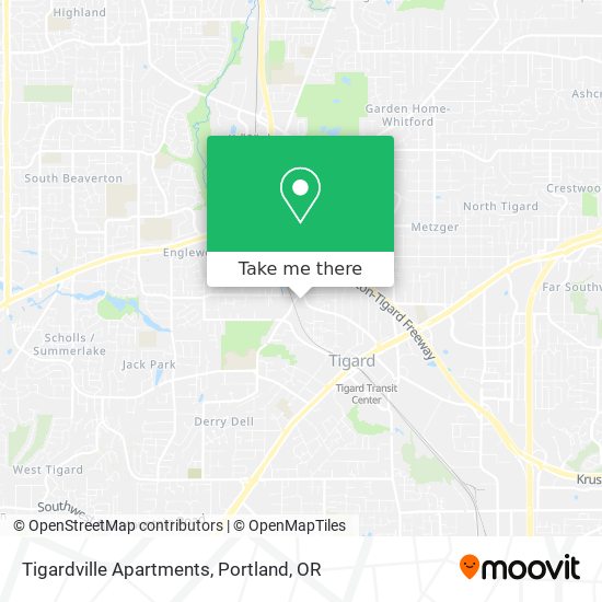 Mapa de Tigardville Apartments