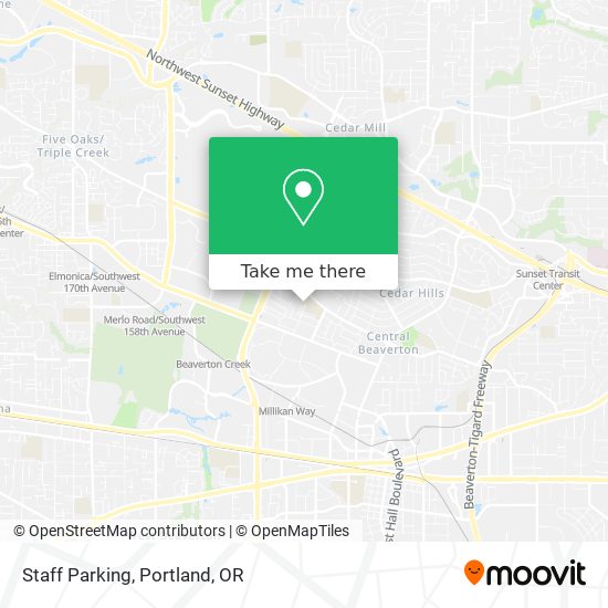 Staff Parking map