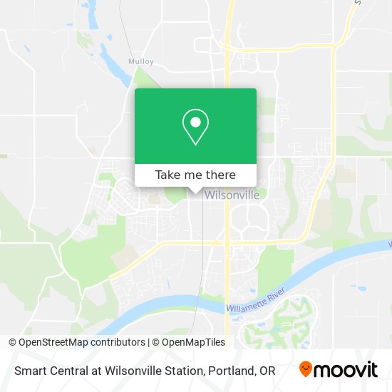 Mapa de Smart Central at Wilsonville Station