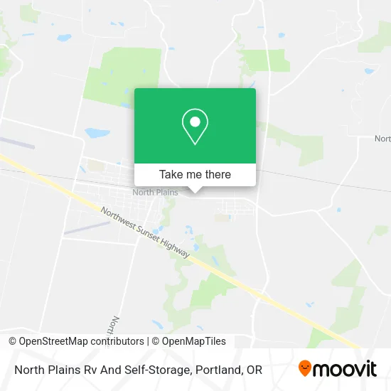 North Plains Rv And Self-Storage map