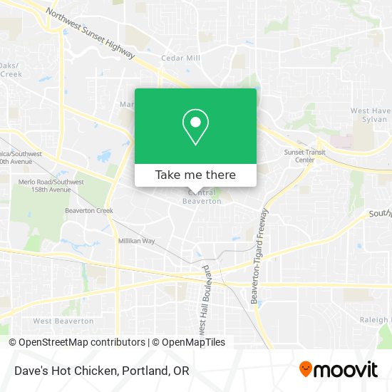 Mapa de Dave's Hot Chicken
