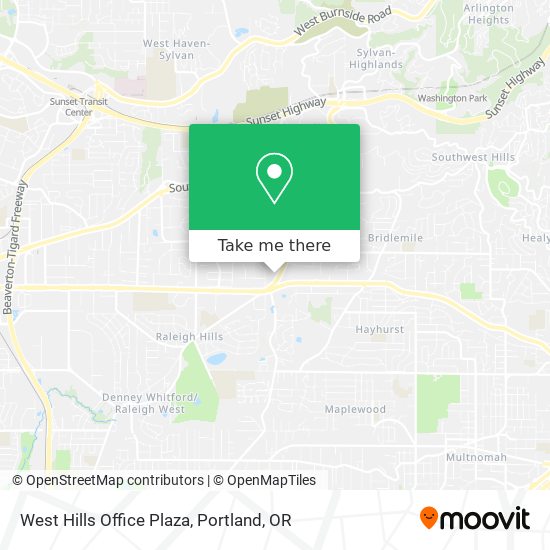 West Hills Office Plaza map