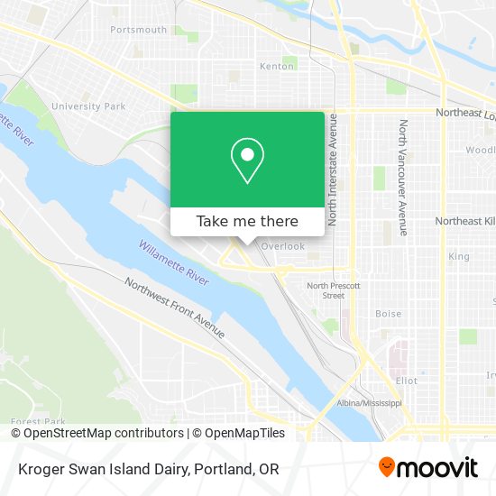 Kroger Swan Island Dairy map