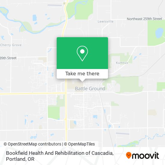 Mapa de Bookfield Health And Rehibilitation of Cascadia
