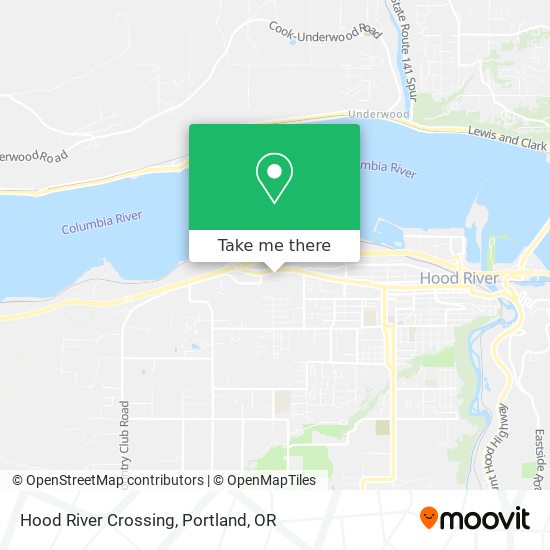 Mapa de Hood River Crossing