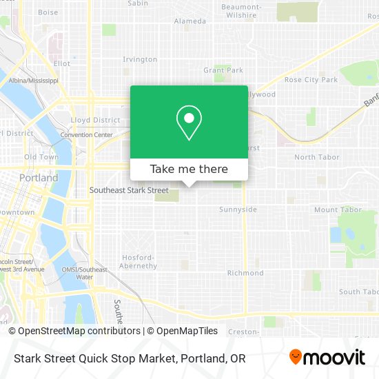 Mapa de Stark Street Quick Stop Market