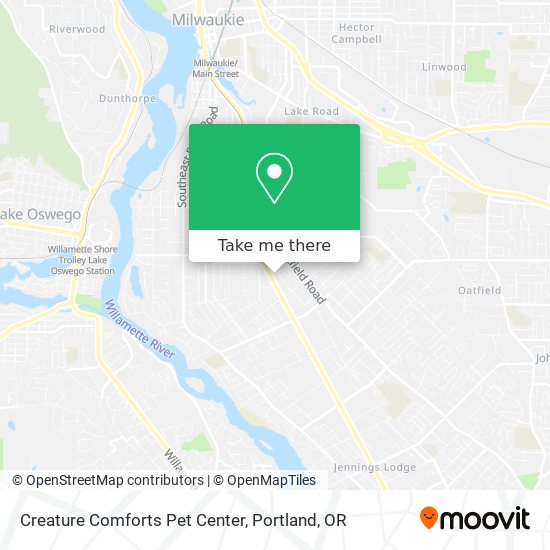 Mapa de Creature Comforts Pet Center