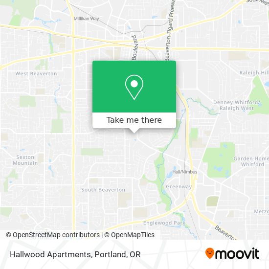 Mapa de Hallwood Apartments