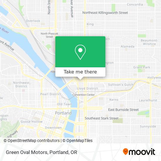 Green Oval Motors map