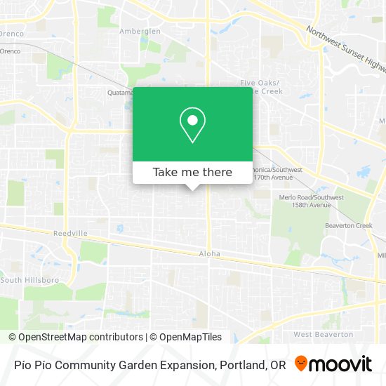 Pío Pío Community Garden Expansion map