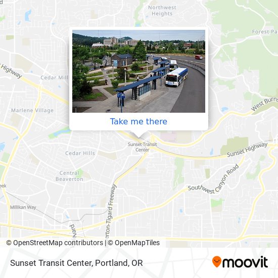 Sunset Transit Center map