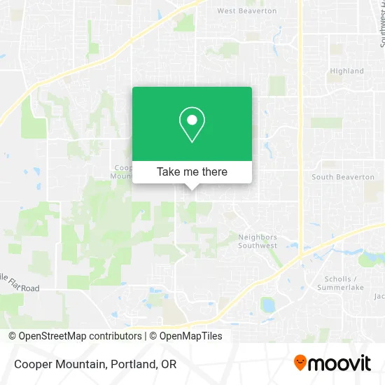 Cooper Mountain map