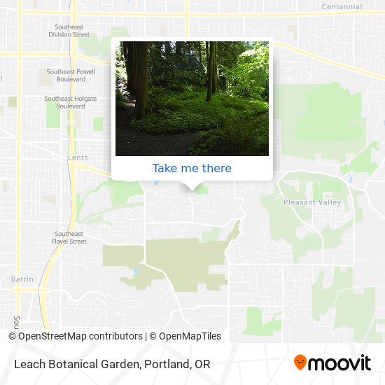 Leach Botanical Garden map