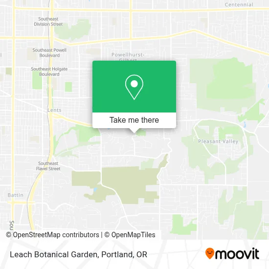 Leach Botanical Garden map