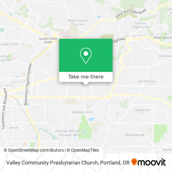 Mapa de Valley Community Presbyterian Church