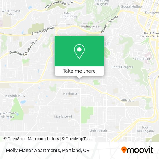 Mapa de Molly Manor Apartments
