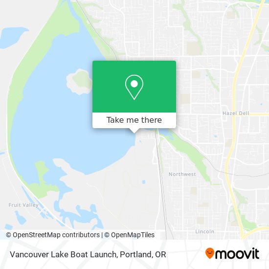 Mapa de Vancouver Lake Boat Launch