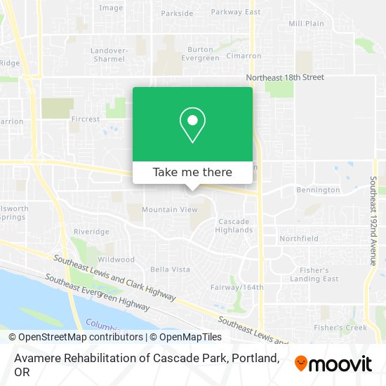 Mapa de Avamere Rehabilitation of Cascade Park