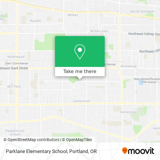 Parklane Elementary School map