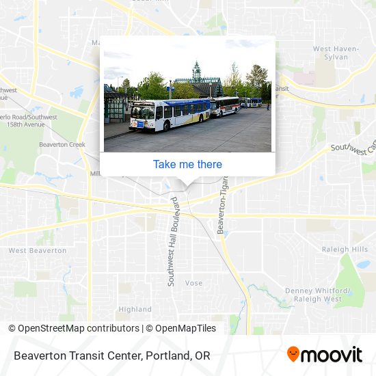 Mapa de Beaverton Transit Center
