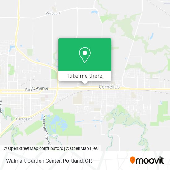 Mapa de Walmart Garden Center