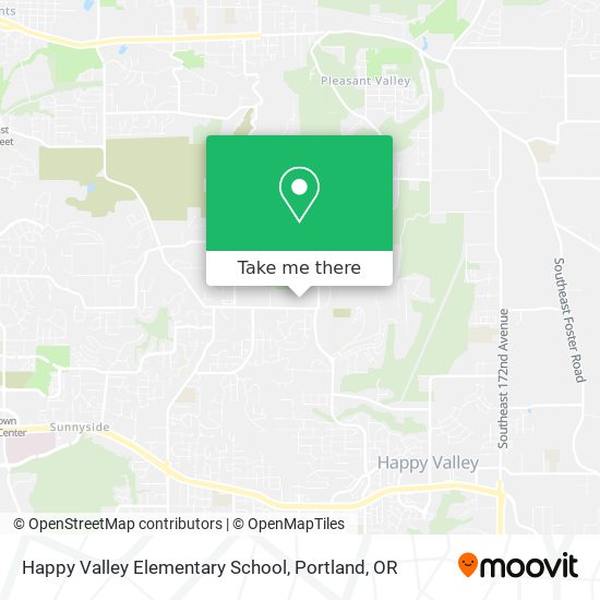 Happy Valley Elementary School map