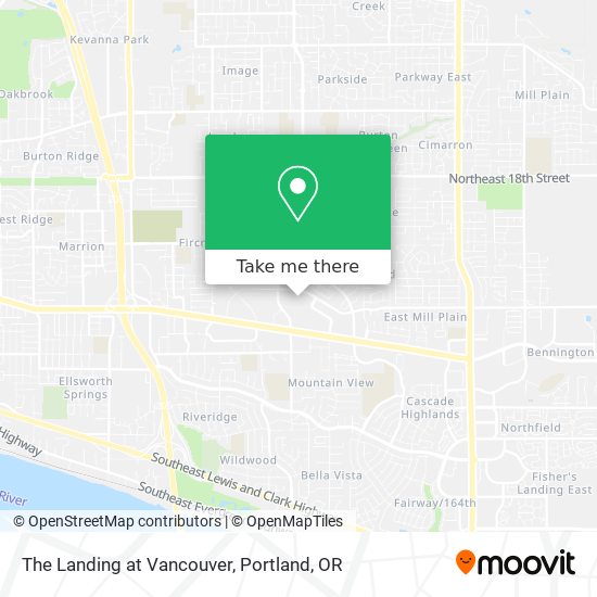 The Landing at Vancouver map