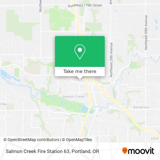 Salmon Creek Fire Station 63 map