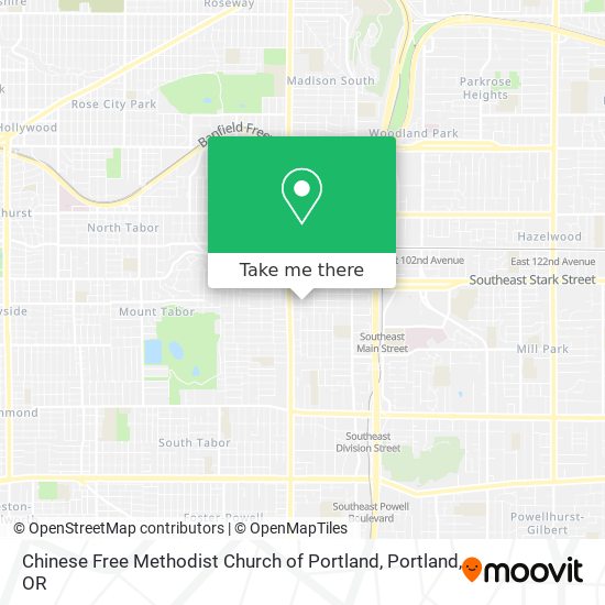 Chinese Free Methodist Church of Portland map