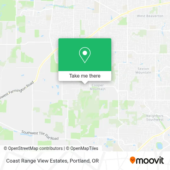 Coast Range View Estates map