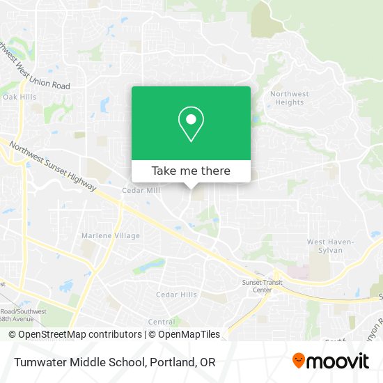 Mapa de Tumwater Middle School
