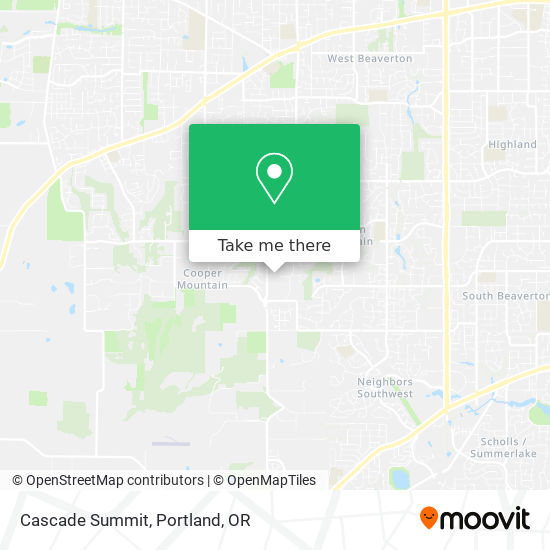 Cascade Summit map