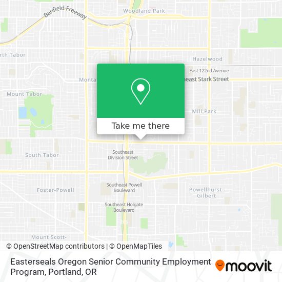Mapa de Easterseals Oregon Senior Community Employment Program