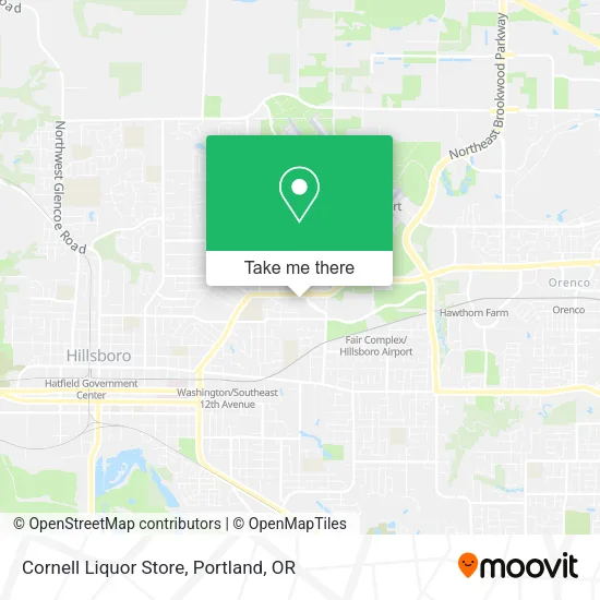 Cornell Liquor Store map