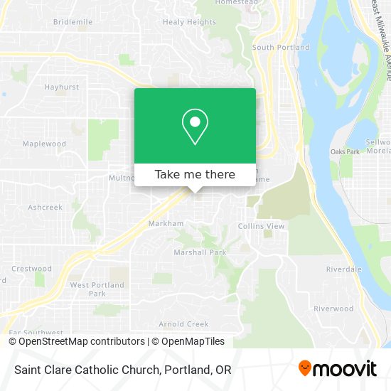 Saint Clare Catholic Church map