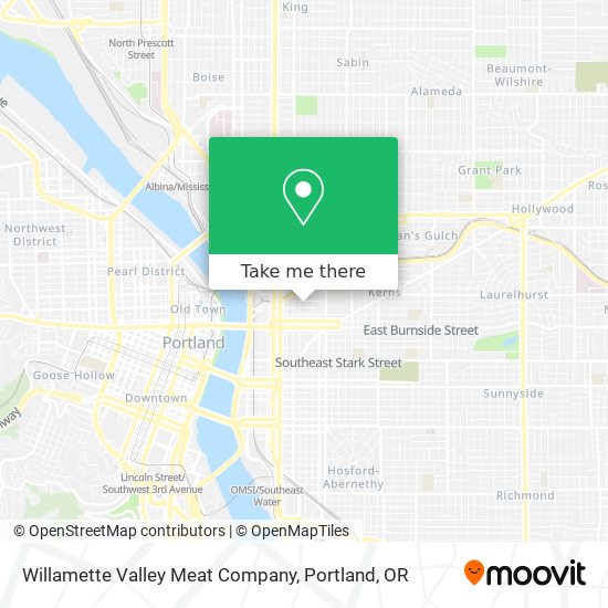 Willamette Valley Meat Company map