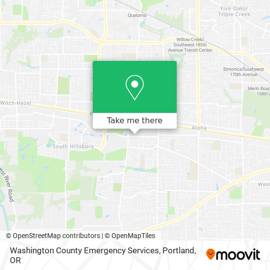 Mapa de Washington County Emergency Services